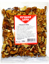 Грецкий орех очищенный Лучшая цена 150 грамм